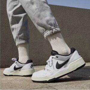 Nike Full Force Low Big Kids' Shoes Sneaker White/Red Size US 5 boys